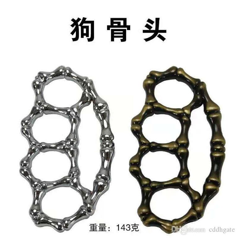 

Double finger / four finger metal adult general self-defense equipment finger Tiger color random845