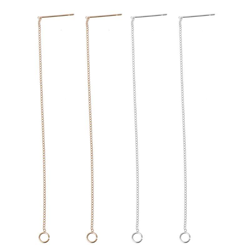 

DIY Ear Wire Thread With Jump Ring 3.5" Dangle Earring Connectors Jewelry Making