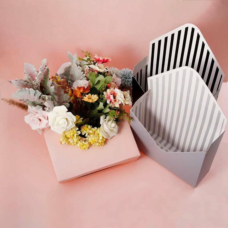 

12 Pcs Envelope Fold Flower Box Paper Floral Wrapping Party Wedding Gift Boxes
