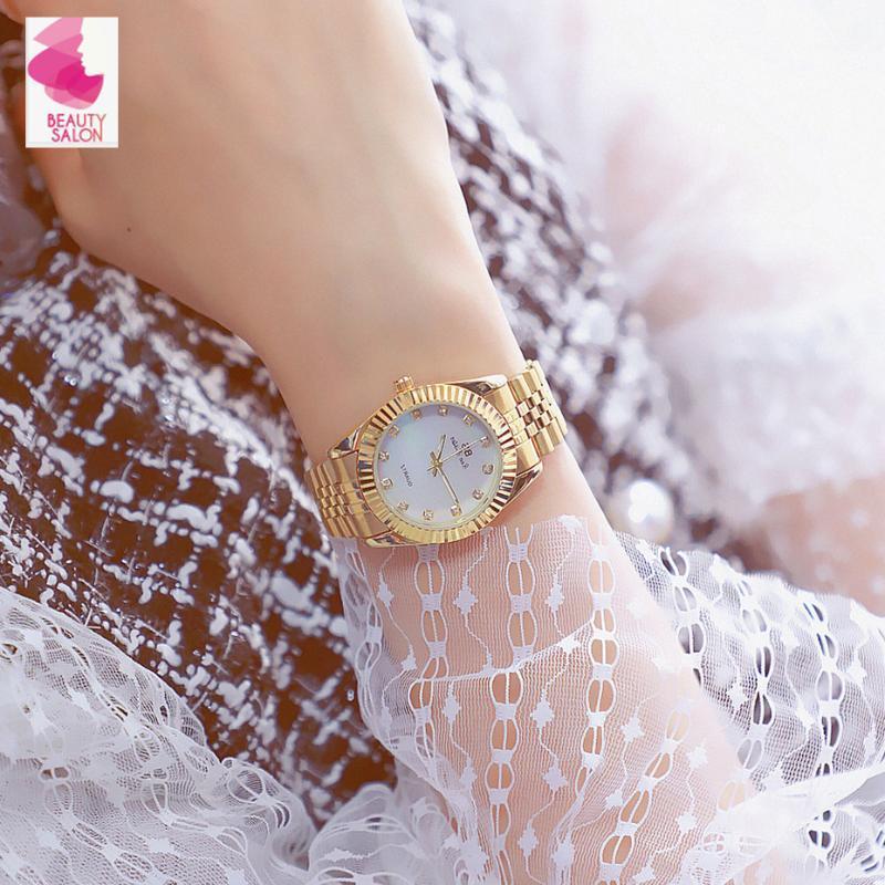 

Wristwatches Women Watches Fashion Watch 2021Ladies Diamond Rhinestone Quartz Gold Wrist Gifts For1, Gold green