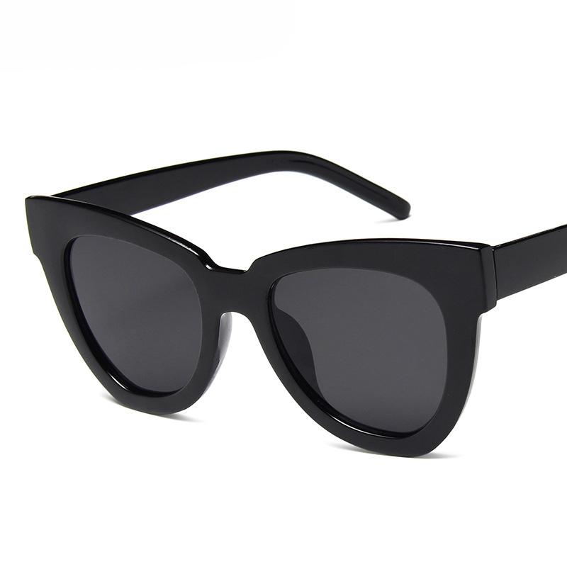 

New big frame cat eye sunglasses trend wild women's sunglasses personality fashion women casual simple street glasses