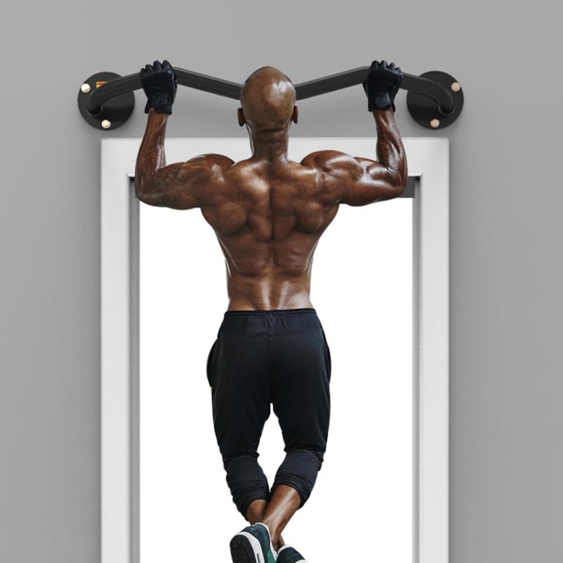 

Horizontal Bar Wall-Mounted Pull Up Training Bar with Handle 200kg Indoor Exercise Fitness Equipment Workout Chin Push Up