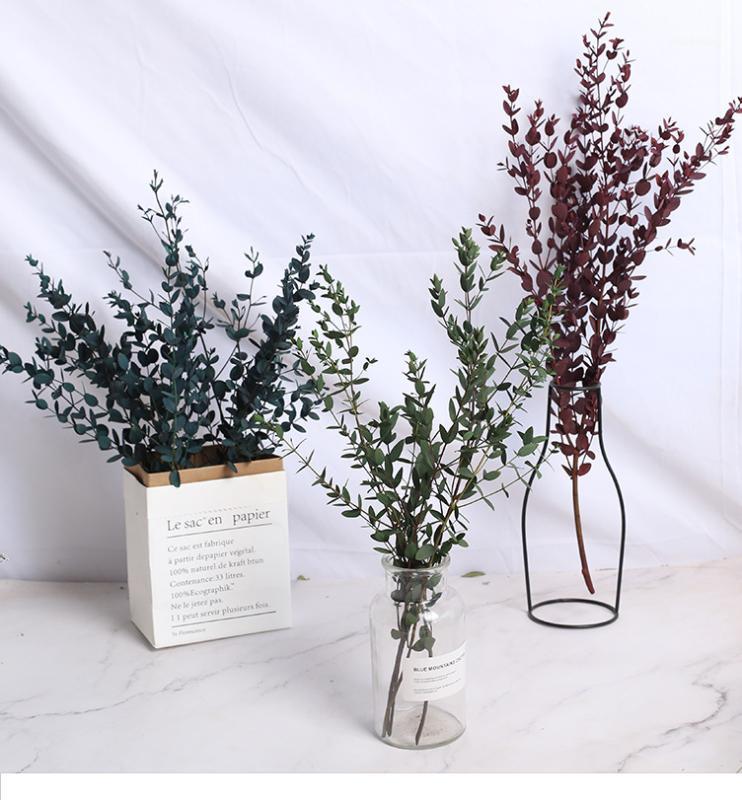 

80g/Bundle Real Dried Natural Fresh Forever Preserved Fine Leaf Eucalyptus Branch, Eternal Leaves Eucalyptus For home decor1, Picture color