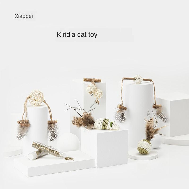 

Wood Ting Ting Cat Snack Cat Supplies Kittens gnaw at mints with grinding sticks to tease toys pet toy