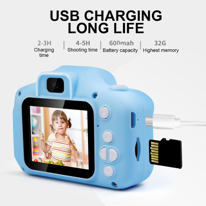 

Mini Digital HD 1080P Cameras Portable IPS Screen Kids Camera Outdoor Photography Props for Children Birthday Christmas Gift