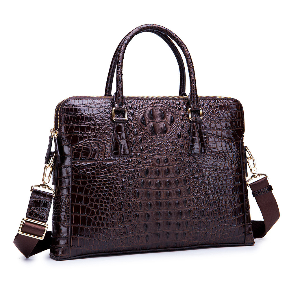

Leather Suitcase Genuine Business Portable Messenger Shoulder Office Briefcase Hombre Bag for Db60ba Man To32, Style2