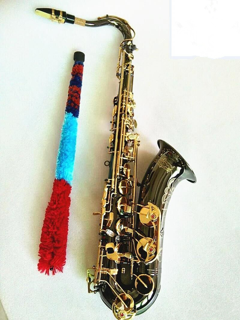 

New Tenor Saxophone High Quality Sax B flat tenor Sax playing professionally paragraph Music Black nickel gold Saxophone and case