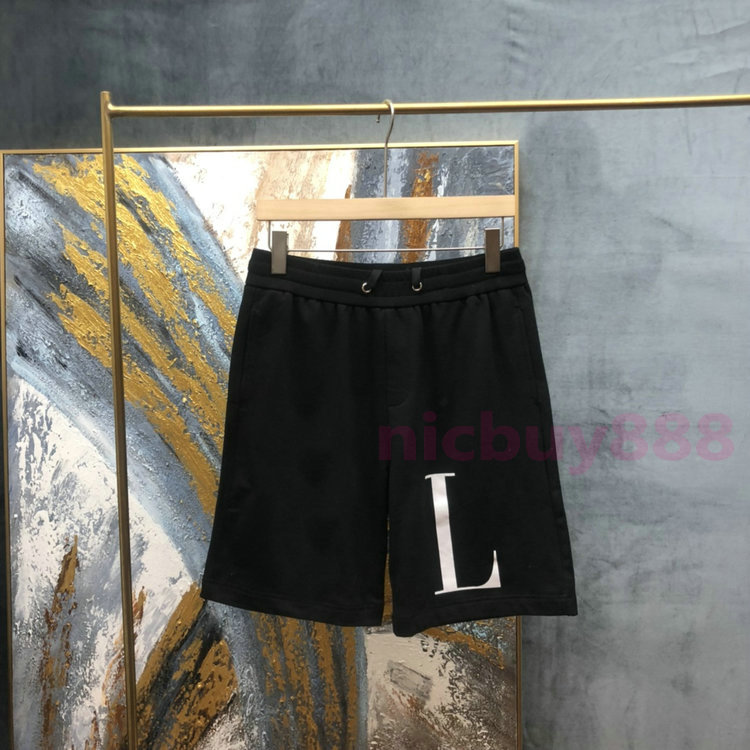 

New arrival Summer Designer Shorts Fashion Style Brand Shorts Mens Casual Short Pants big letter print Short Trousers Joggers, Black