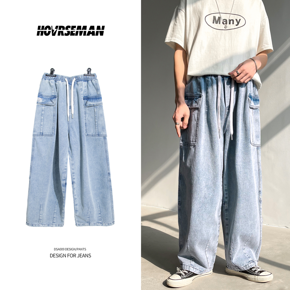 

New Hip Hop Design Brand Jeans for Men's Straight 2021 Spring Fashion Punk Skateboard Moto Bike Vintage Jean Plus Oversize 7oey, Gk425 2