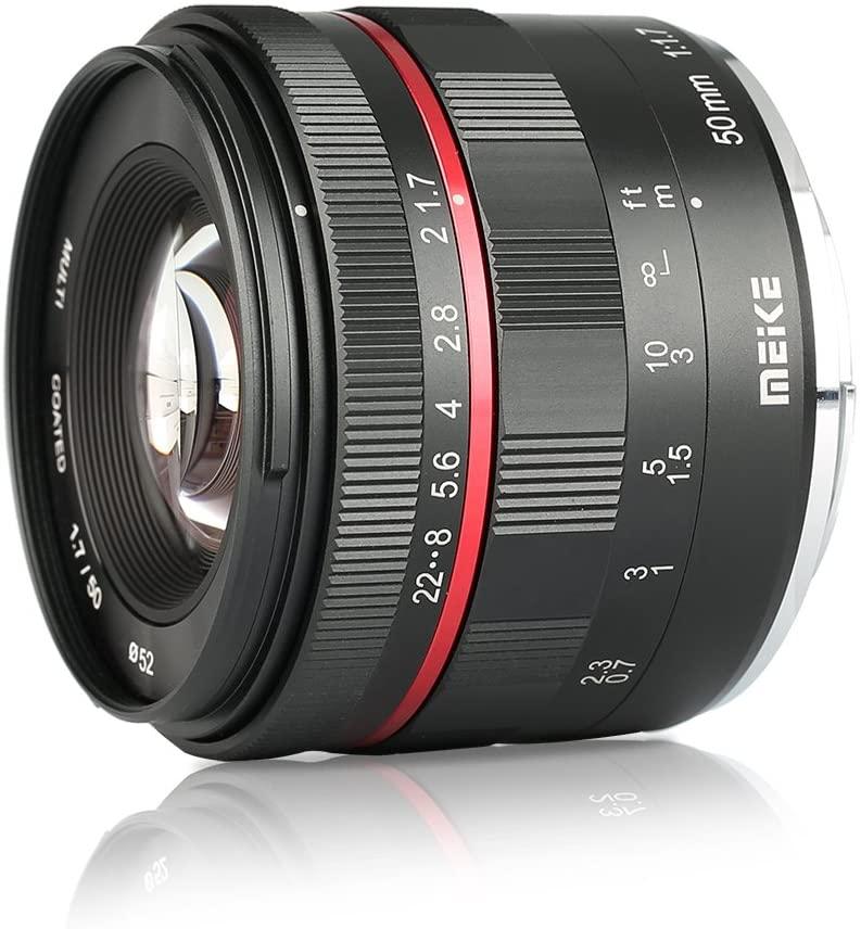 

Meike 50mm F1.7 full-frame manual fixed focus lens for Sony cameras A7III A7RIV A7 A9 NEX 3 3N 5 NEX 5T A6400 A5100