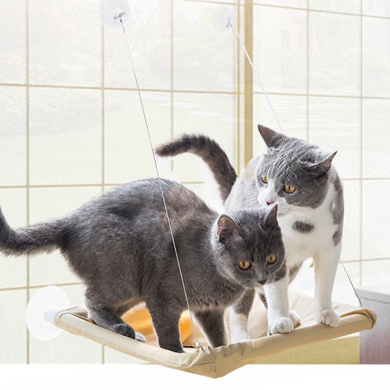 

Pet Supplies Canvas Cat Hammock Hanging Suction Cup Cat Litter Window Sill Swing Hanging Litter#1#1