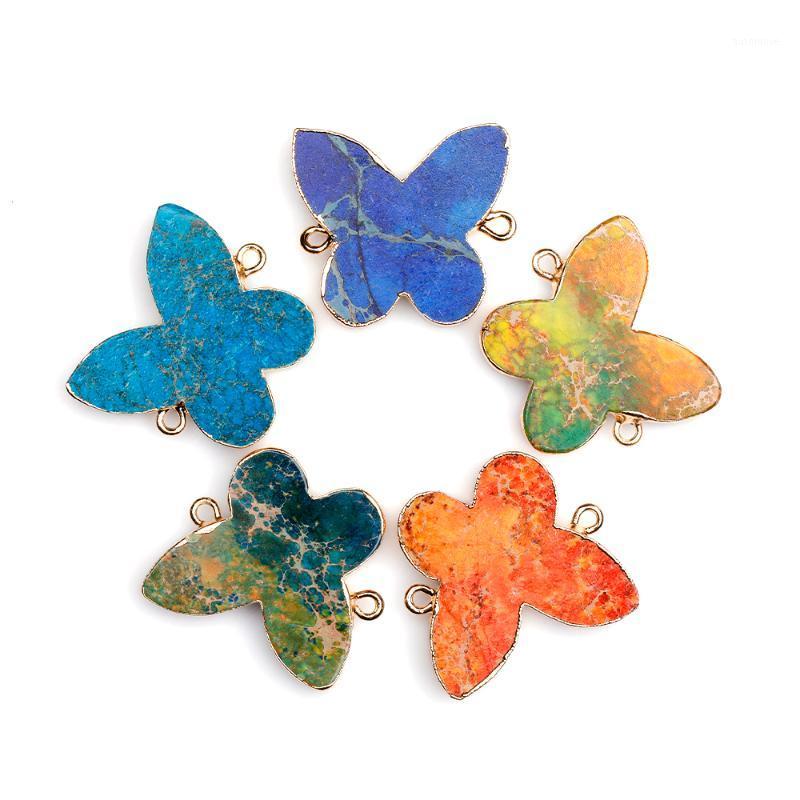 

Colorful in Stock Factory Butterfly Shape Pendant Stone Pendant for Making Necklace Jewelry Accessories1