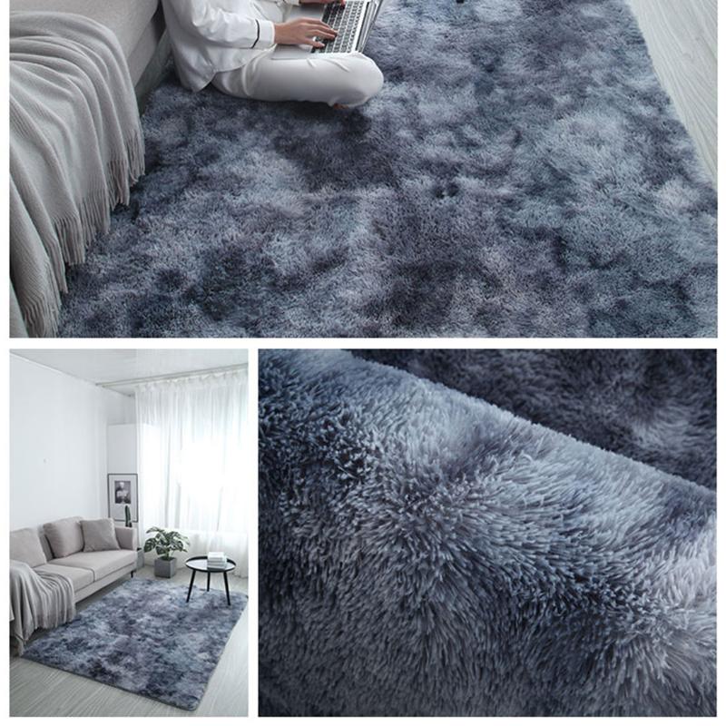 

Hot Plush Floor Fluffy Mats Plush Thick Carpet Rug Fluffy Floor Carpets Window Rugs Soft Velvet Mat for Living Room 4 Colors, 50x160cm gray