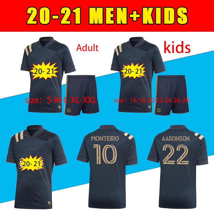 

Philadelphia Union 2020 2021 Adult + Kids Soccer Jerseys MLS #10 MONTEIRO BEDOYA Uniform 2020 21 PRZYBYLKO High-quality Football Shirts, Black;yellow