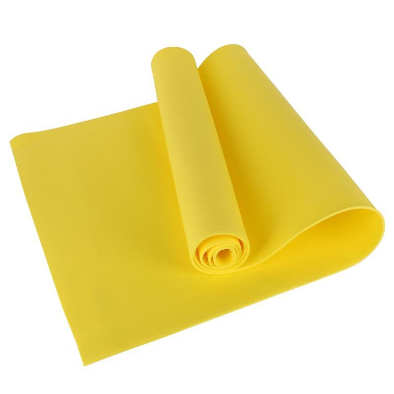 

4MM PVC Yoga Mats Anti-slip Blanket PVC Gymnastic Sport Health Lose Weight Fitness Exercise Pad Women Sport Yoga Mat * *, Yellow