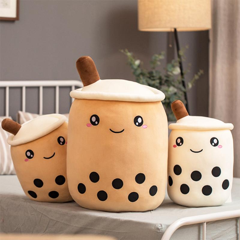 

Cute Cartoon Real-Life Bubble Cup Shaped Pillow Super Soft Back Cushion Kids Toys Birthday Gift Stuffed Funny Boba