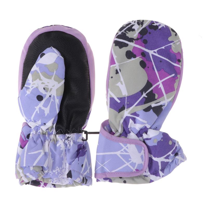 

1 Pair Children Ski Riding Anti-slid Color Line Warm Finger Winter for Climbing, Picture 2