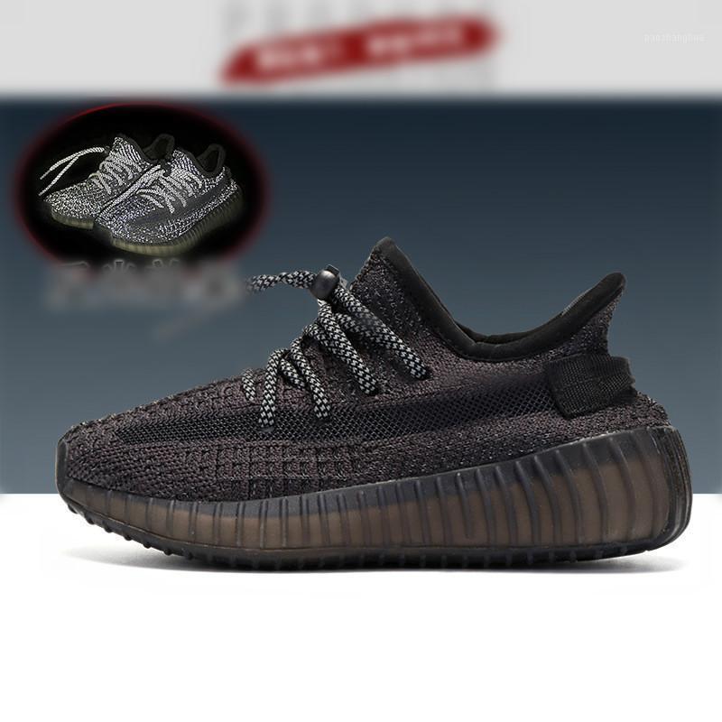 

Kids shoes boys soft bottom solid color reflective four seasons sneakers for boys and girls1, Black