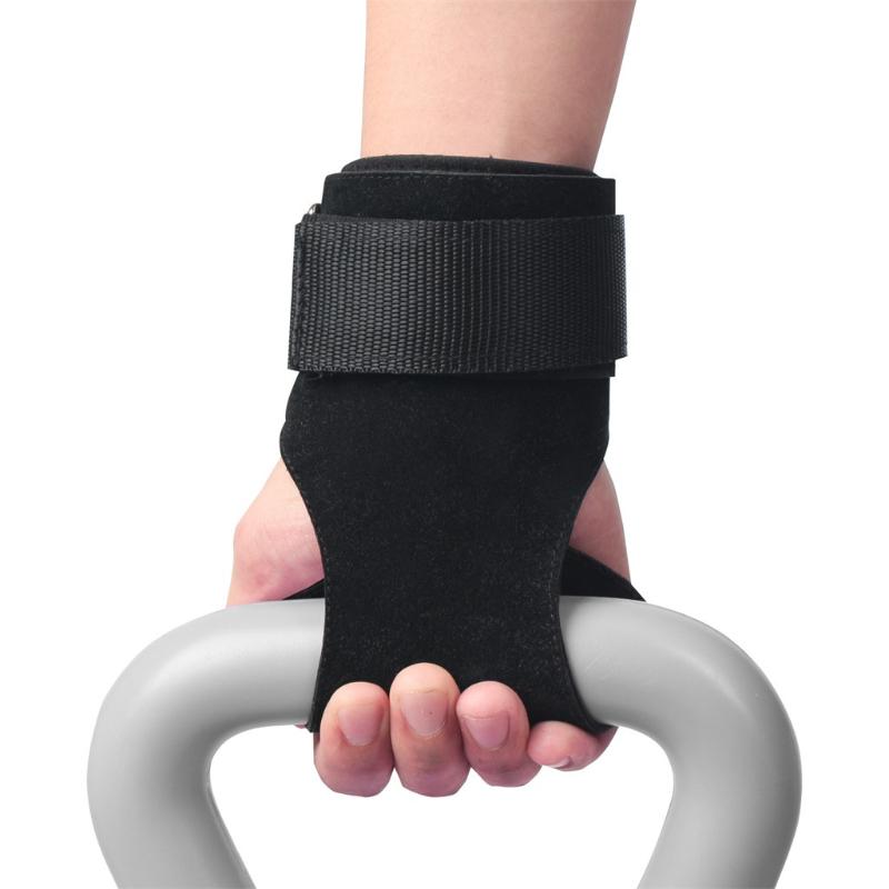 

Non-slip Wrist Strap Wrist Support Belt Wear-resistant Tube Sprain Strain Band Training Bar Armband Strap #LR2, Black