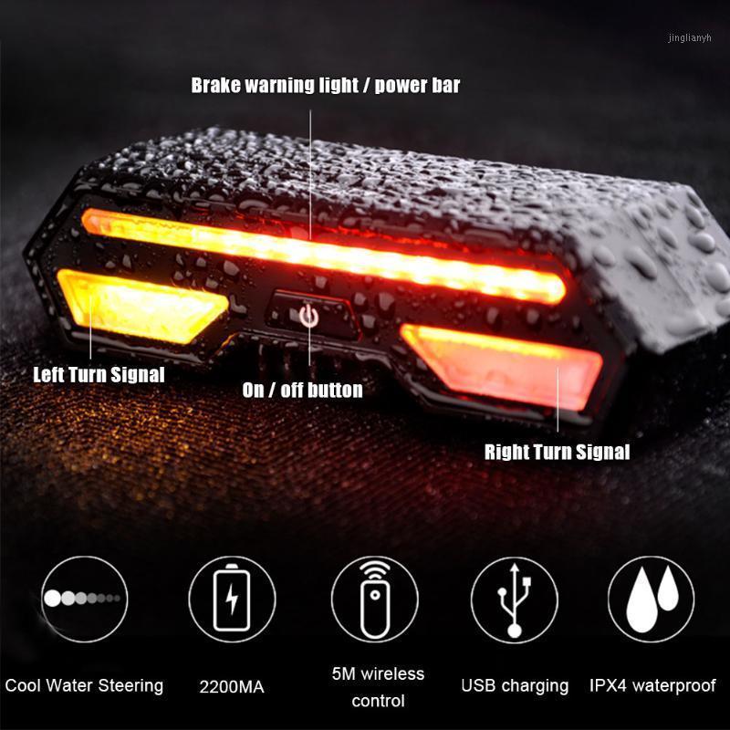 

Smart Bike Turning Signal Cycling Taillight Intelligent USB Bicycle Rechargeable Rear Light Remote Control LED Warning Lamp1