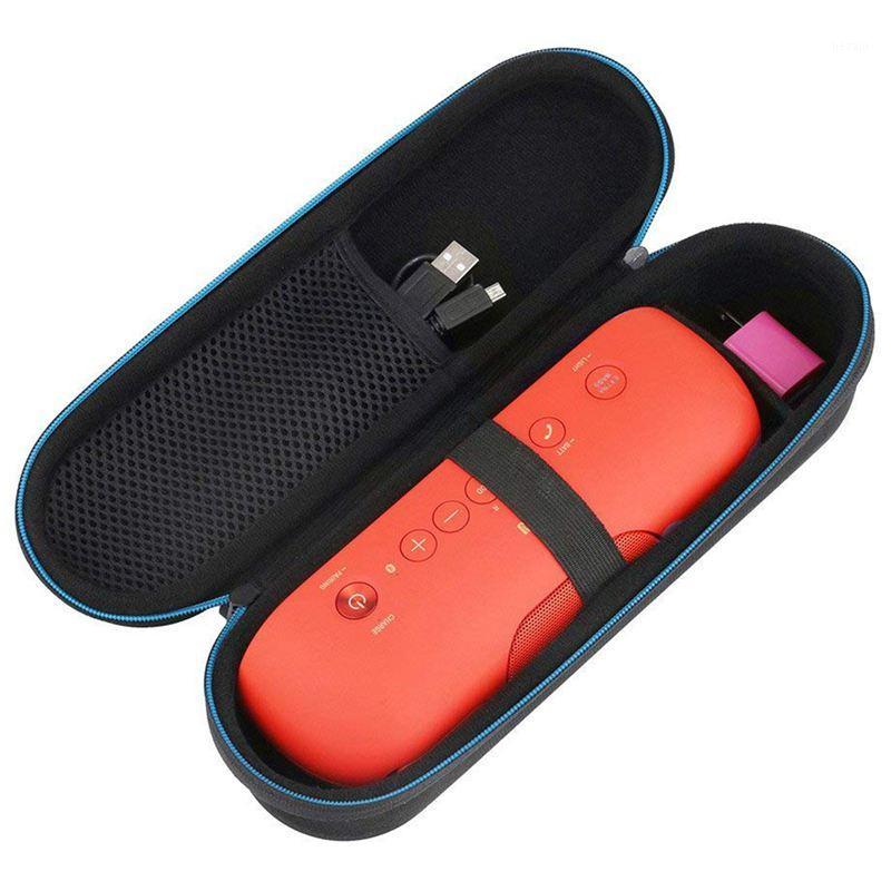 

Portable Carry Case for Sony XB20 / XB21, Zipper Replace Bluetooth Speaker Travel Handheld Bag Hard Shell Box (Blue + black)1