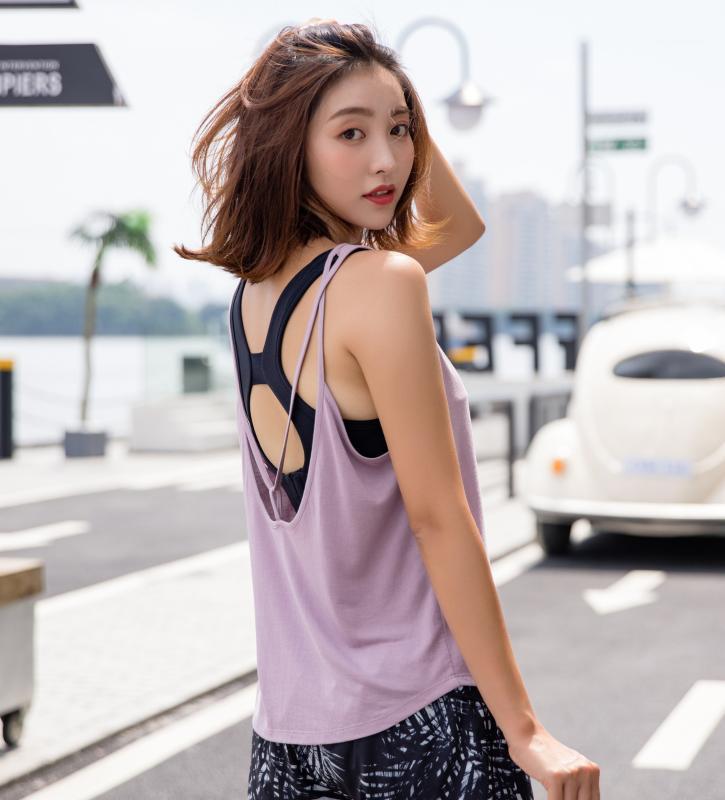 

Sports Vest Female Loose Beauty Back Fitness Wear Quick-drying Short-sleeved Running Fitness T-shirt Summer Yoga Shirt Blouse1, Black