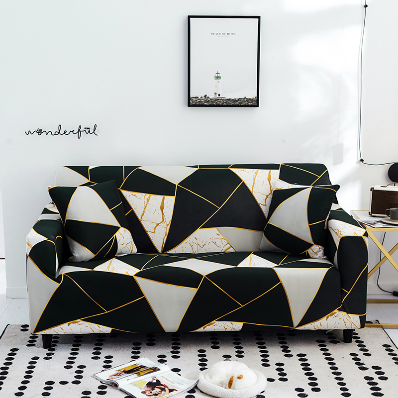 1234 Asientos Impreso elástico con todo incluido antideslizante lavable Sofá Cubiertas estiramiento de la manera de asiento cubierta del protector de fundas Home Living Bohemia Patrón Marruecos-03-5 