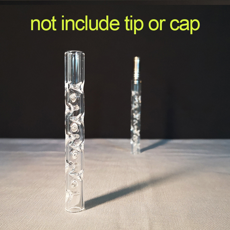 

3D airflow long glass cooling Stem for battery-free vaporizer dynaVap pipe
