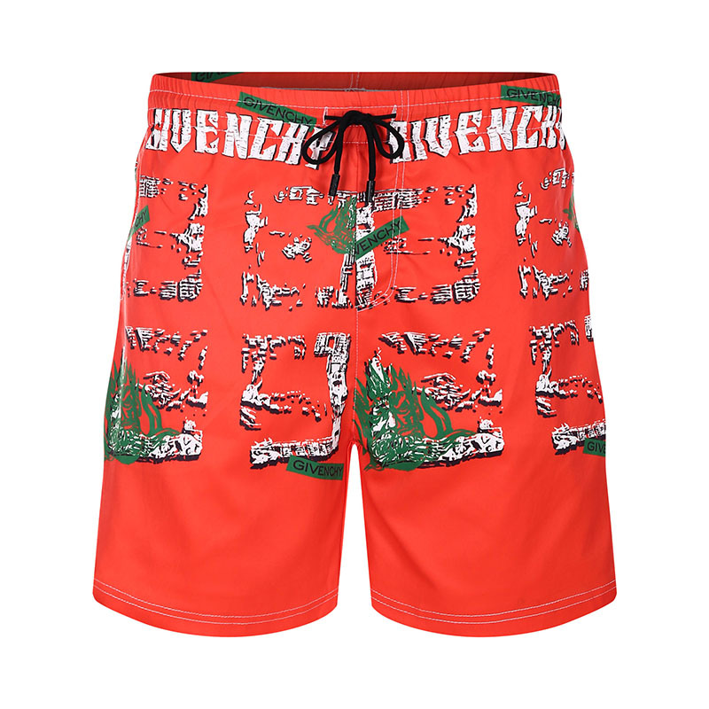 

2020 Men Mens Casual with Male Printed Cord Streetwear Polyester Beach Shorts From Men's Clothes, Red