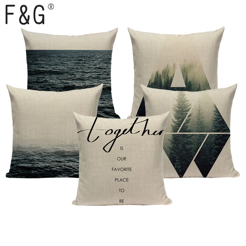 

Simple Word throw pillow custom linen pillowcase Black White Decorative Cushions Printed Throw Pillows Car Home Decor Cushion, 24