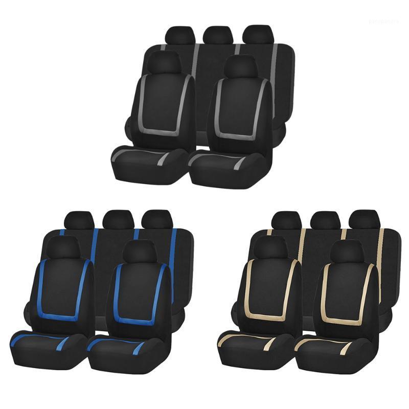 

Car Seat Covers, Front and Rear Bench Back Seat Cover Set, Detachable Headrests,for Cars Trucks and SUVs1