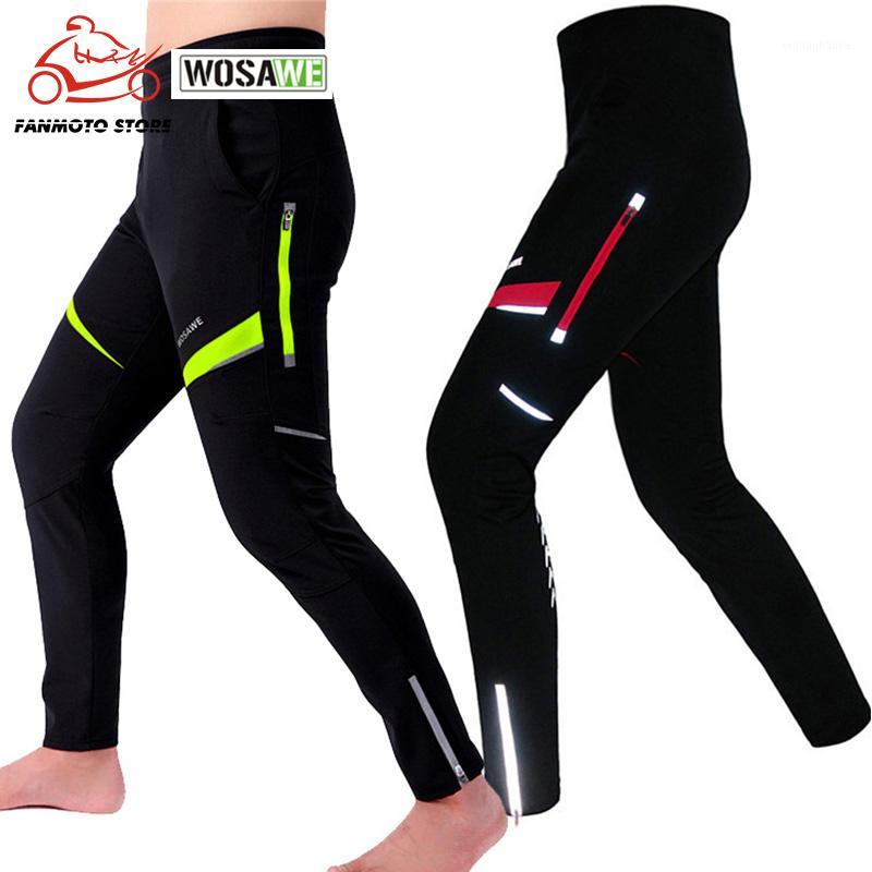 

WOSAWE Spring Autumn Cycling Pants Breathable Quick Dry Bike Pant Waterproof Trousers Elastic Waist Motorcycle Thermal Pants1