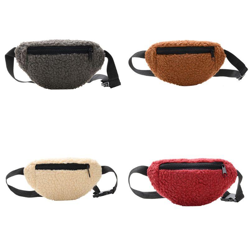 

Kids Waist Fanny Pack Belt Bag Travel Hip Bum Small Purse Chest Phone Pouch, Beige