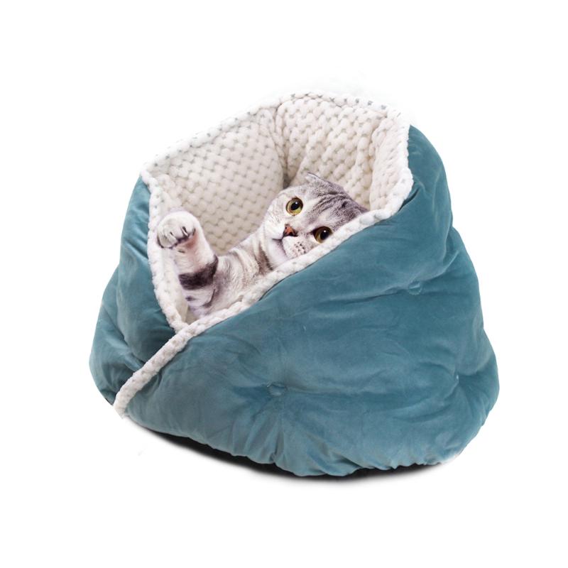 

Cat Bed Cat House Pet Dog Bed Soft Comfortable Winter House Kitten Soft Cozy Indoor Cushion Kennel