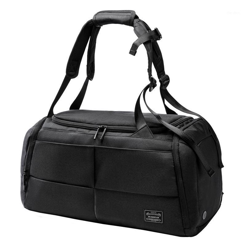 

Traveling Bag Men's Large Capacity Canvas Bag Business Trip Handheld Sports Fitness Light Boarding Travel1, Black