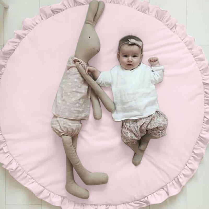 

Crawling carpet Soft Cotton Baby Kids Game Gym Activity Play Mat Crawling Blanket Floor Rug New 95cm x 2cm Crawl Rug1, Blue