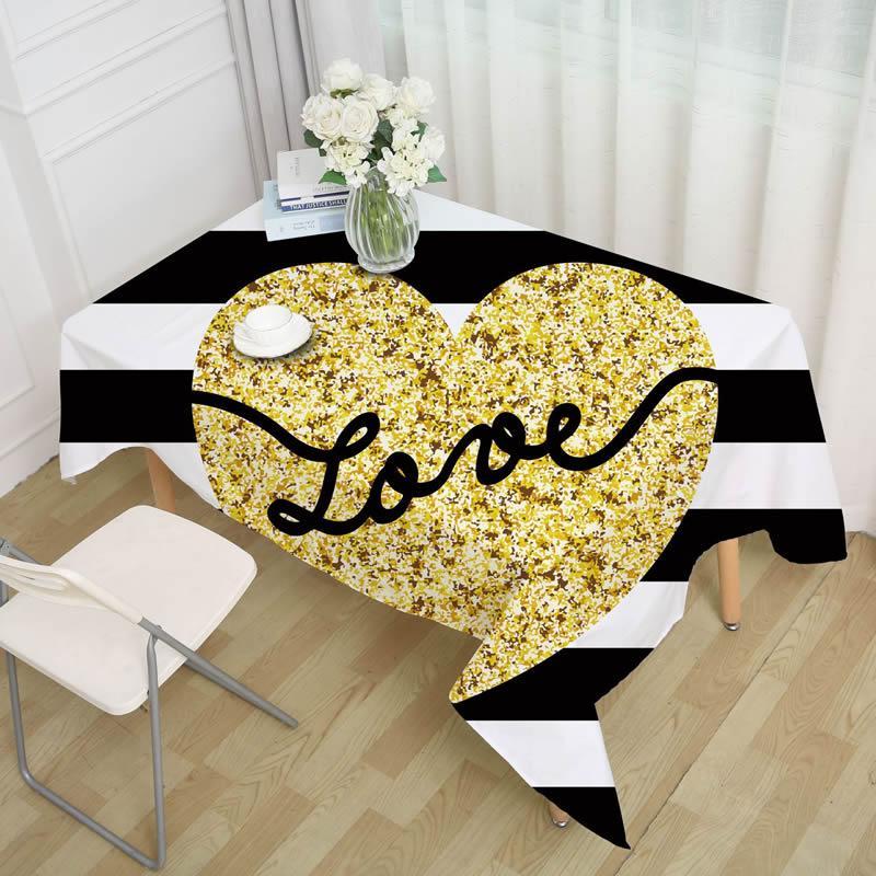 

Polyester Table Cloth Rectangle Printed Tablecloth Home Kitchen Table Clothes Party Banquet Dining Cover Decoration Nappe