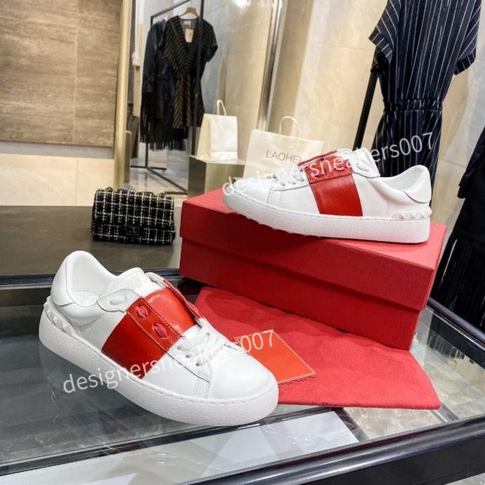 

2021Man Fashion Mens Women Leather Breathable Shoes Open Low sports Sneakers yh200906, 26