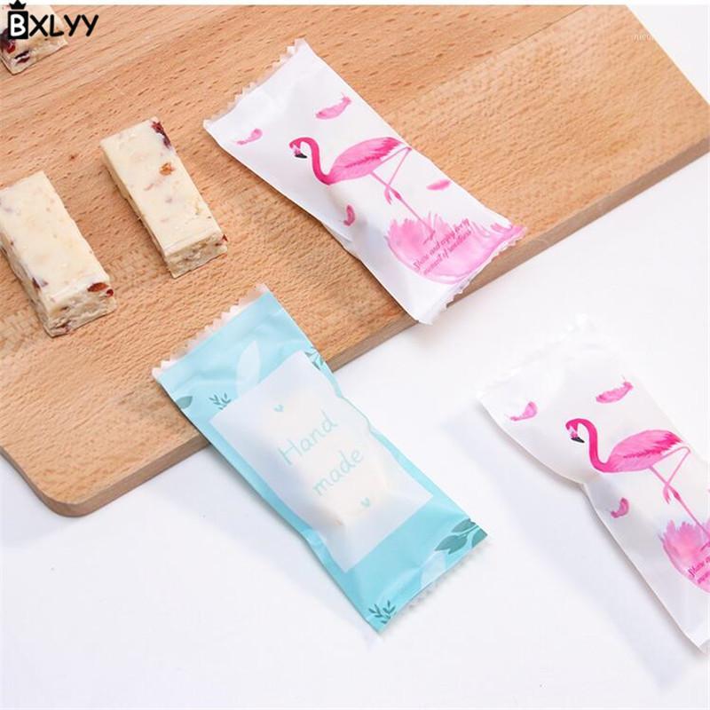 

BXLYY Party Decoration 100pc Nougat Bag Plastic Machine Sealing Pocket Baking Accessories Wedding Gifts for Guests Gift Box.75z1