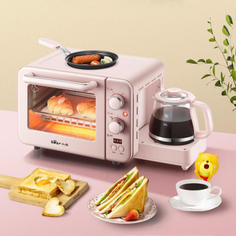 

Multifunction Breakfast Machine Mini Household Electric Oven Cake Baking Fry Pan Warm Drinking Pot Toaster