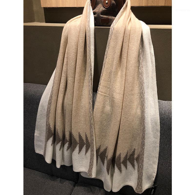 

Real Cashmere Scarf Women Winter Unisex Long Soft Warm 100% Fashion Natural Cashmere Scarf Men Knitted scarves1