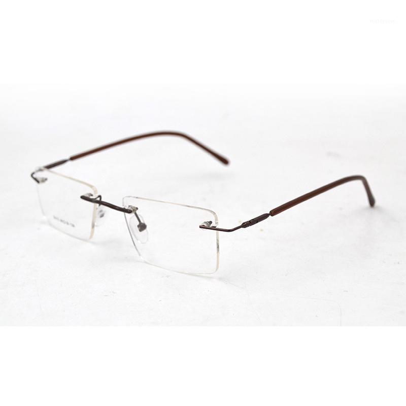 

Square Rimless Men Myopia Glasses Women Nearsighted Eyeglasses Shortsighted Optical Prescription spectacles -1.0~-6.0 N51