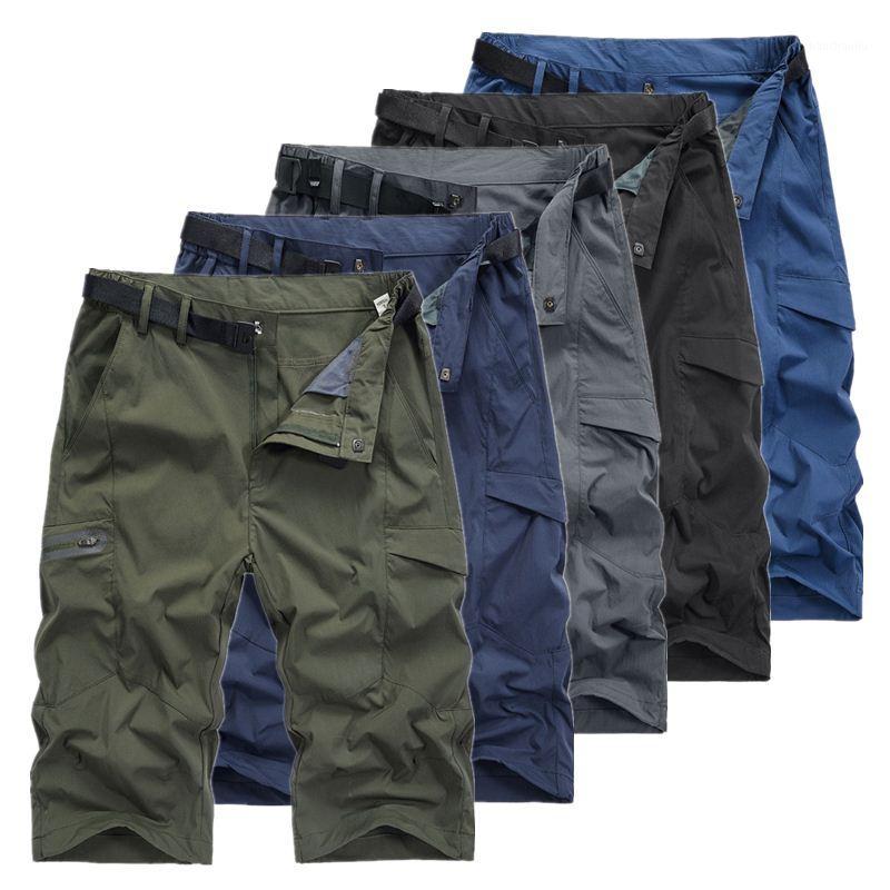 

Tactical Shorts Men Quick-Dry Breathable Zipper Pocket Causal Shorts Male Outdoor Hiking Climbing1, Dark blue