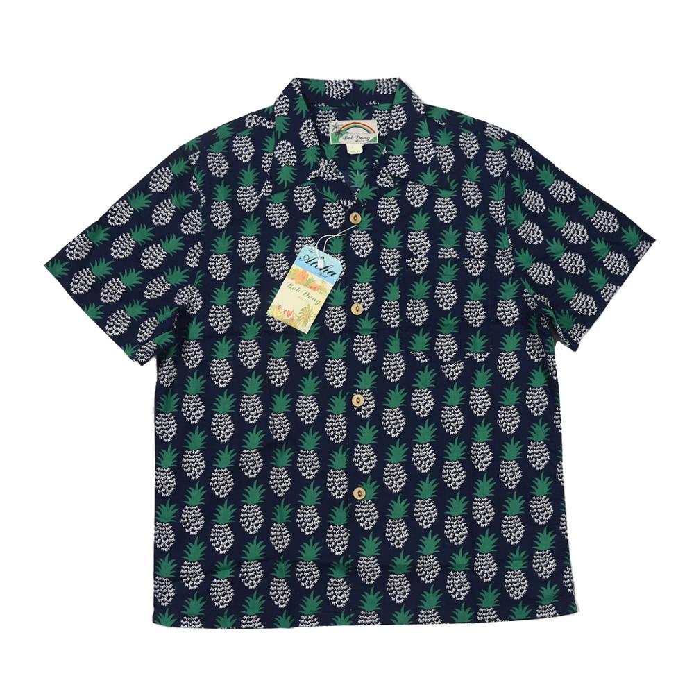 

aloha pineapple short Cuban shirts Hawaiian collar t-shirts 1YPV, Blue of darkness