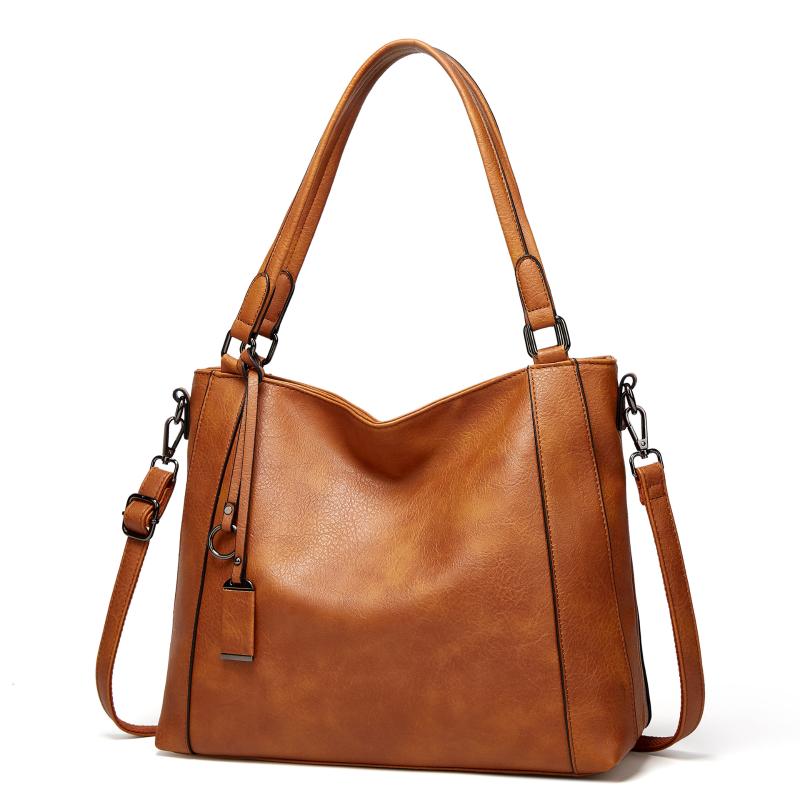 

High Quality Leather Casual Crossbody Bags for Women Luxury Handbags Women Bags Designer Large Capacity Female Shoulder C1649, Black