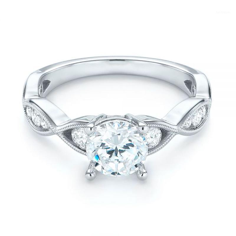 

Huitan Simple Solitaire Cubic Zircon Lovers Finger Rings For Women Micro Paved Wedding Forever Classical Ring Fine Gift Jewelry1