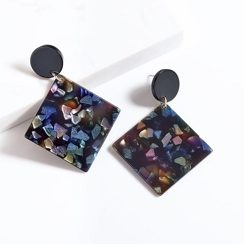 

Square Bohemia Statement Earrings for Women Acetate Board Acrylic Earrings Jewelry Accessories Hipster Eardrop