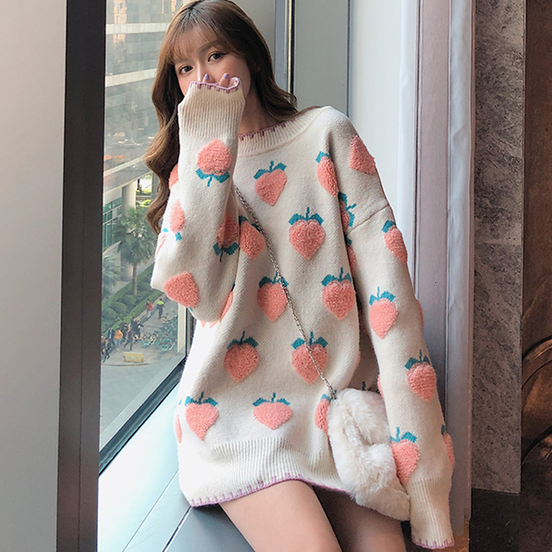 

2021 Hot Winter Thick Shirts Fashions Neck Sleeve Let Women's Pullovers High Street Christmas Sweater Knitted-out Wd2d, Red