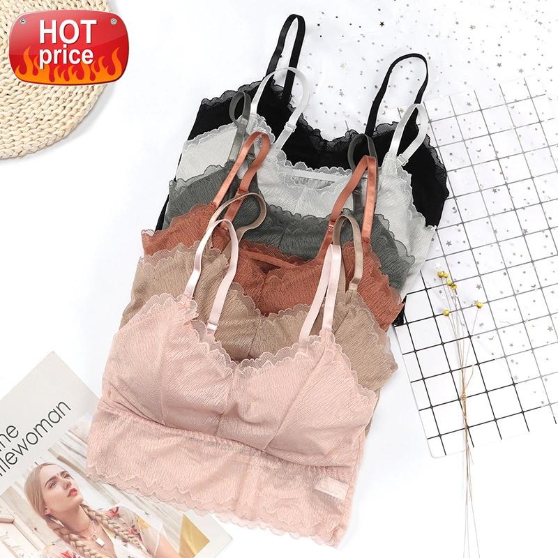 

Women Yoga Push Up Top Fitness Sports Bra Athletic Underwear Ladies Solid Striped Free Size Bra Workout Wear Casual High Elastic #pG6O, White