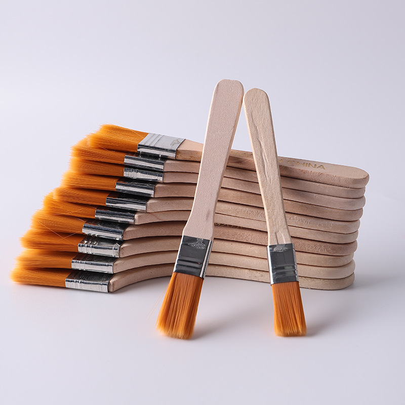 

High Quality Nylon Paint Brush Different Size Wooden Handle Watercolor Brushes For Acrylic Oil Painting School Art Supplies DBC 28 G2